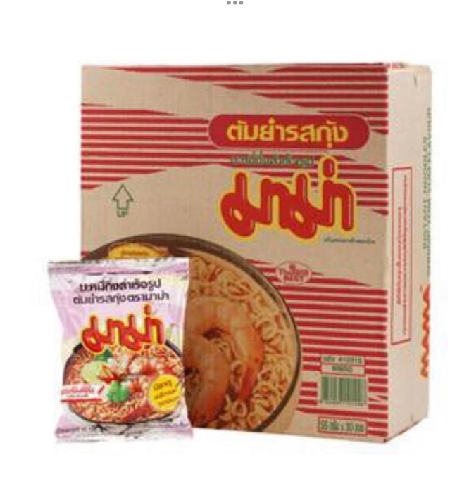 มาม่าต้มยำกุ้ง 1 ลัง (30 ซอง)